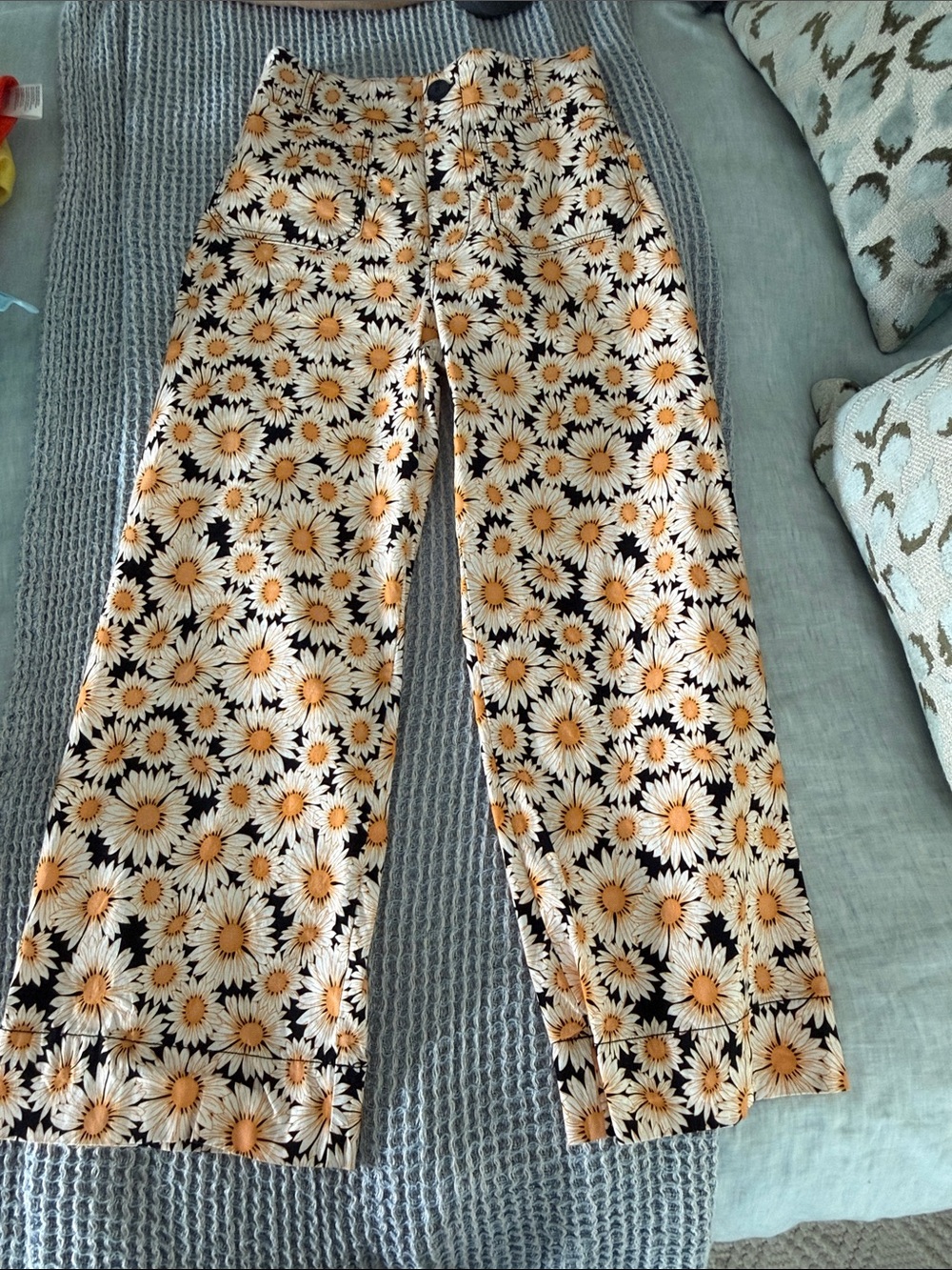 Colette Floral Daisy Wide-Leg pants